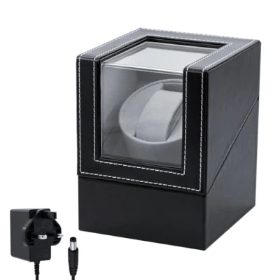 Image of Mcbazel Automatic Watch Winder Box PU Quad Single Display Storage Wristwatch