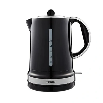Image of Tower T10049NOR Belle Jug Kettle with Rapid Boil, 1.5L, 3000W, Black