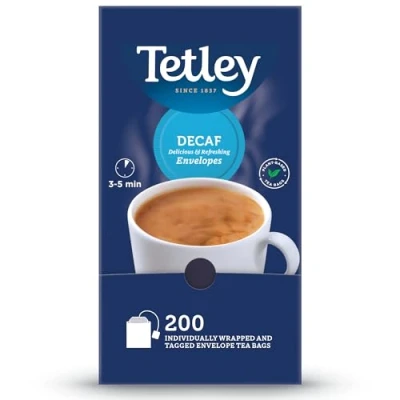 Image of Tetley Everyday Original Tea, Black Enveloped Tea Bags, Box of 200 Teabags