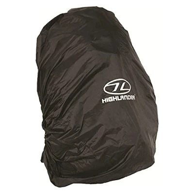 Image of Highlander RUCKSACK COVER BLACK LARGE Fits 60 70 Litre Packs