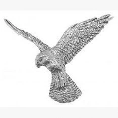 Image of Falcon Pin Badge Brooch Gift, Supplied in Organza Bag