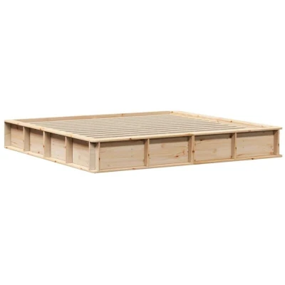 Image of Vidaxl with Storage Brown 180 x 200 cm Wood