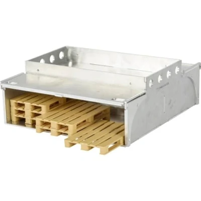 Image of Carson 500907379 1:14 Aluminium Box with 6 Pallets, Braun