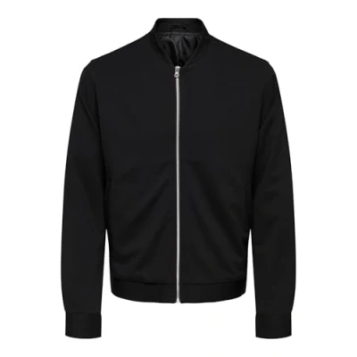 Image of ONLY &amp; SONS Men&#039;s Onsmark Bomber 0209 Noos, Black, L