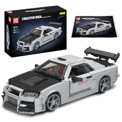 Image of Mould King 10113 MOC Supercar Kit Racing Technical Block Collectible Model Building Set,Race Cars Sets for Adults Girls Boys(1471+Bricks)