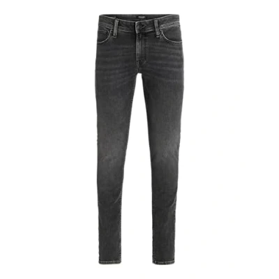 Image of JACK &amp; JONES Men&#039;s Jjiliam Jjoriginal Sq 003 Noos Jean Pants, Black Denim, 31 W/36 L