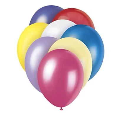 Image of Premium Assorted Pastel Pearlized Balloons (30cm) Pack of 8 Elegant Party Decorations