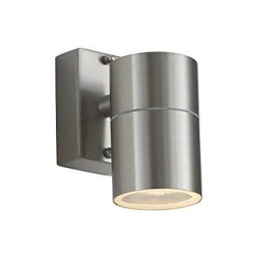 Image of Fern Modern Stainless Steel Outdoor Garden Weatherproof Wall Down Light IP44 Rated
