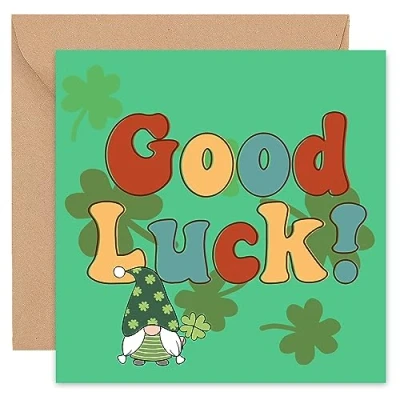 Image of Felbridge Studio Good Luck Cards Leaving Card Goodbye New Job Retirement for Colleagues Women Work Bestie Exam GCSE A Level SATs Driving Test Sorry Your Gifts 14cm