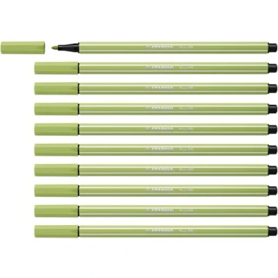Image of Premium Fibre Tip Pen STABILO 68 Pack of 10 Pistachio