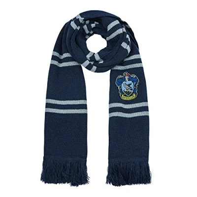 Image of Cinereplicas Harry Potter Scarf Ultra soft Deluxe Edition Officially licensed Ravenclaw 250cm Blue &amp; Grey