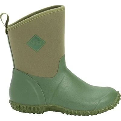 Image of Muck Boots Women&#039;s Muckster 2 Mid Snow Boot, Green W/Floral Print Lining, 3 UK