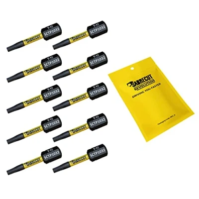 Image of 10 x SabreCut SCTP1032_10 32mm T10 TX10 Torx Tamper Proof Security Magnetic Impact Screwdriver Driver Bits Set Heavy Duty Compatible with Dewalt Milwaukee Bosch Makita and more