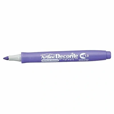Image of Artline &#039;Decorite&#039; Metallic Purple Marker Pen 1.0mm for Card, Glass, Metal and Plastic
