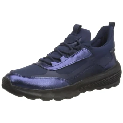 Image of Geox Women&#039;s D Spherica Actif A Sneaker, Navy, 5 UK