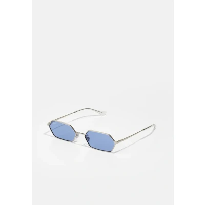 Image of Ray Ban YEVI Unisex Sunglasses silvercoloured/blue, Size: 58, Silver coloured/blue
