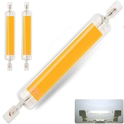 Image of MZIEIU R7S LED 78mm Dimmable Bulb,10W COB Double Ended Reflector Linear Lamp Replacement 100W Halogen Bulb, Cool White 6000K, 1000LM No Flicker,360Beam Angle,2 Pack