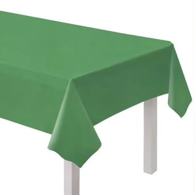 Image of Amscan 9915404 208 Green Eco Friendly Recyclable Paper Party Table Cover 2.74m