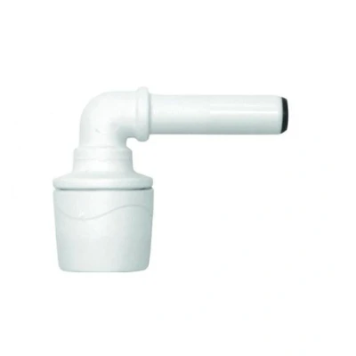 Image of Polypipe Polymax 15mm Spigot x 10mm Socket Elbow White MAX101510