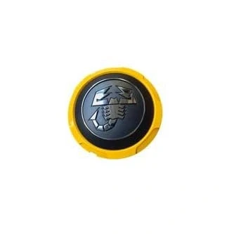Image of HFLKKC 4pcs Car Hub Centre Caps, For Abarth 500 595 695 Coppa Coppone, 133mm, Waterproof Wheel Cover, Wear Resistant Rim Caps Replacements, Protectors Trim Accessories,Yellow