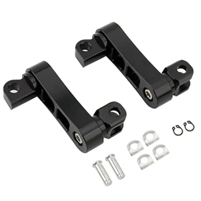 Image of Motorcycle Adjustable Passenger Footpegs Highway Pegs Male Mount Foot Clamp Support Extensions Bracket B