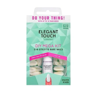 Image of Elegant Touch Bare Nails Mega Kit Stiletto