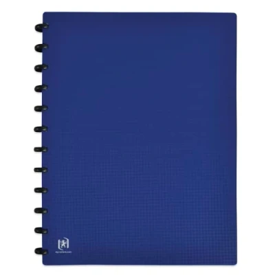 Image of OXFORD Variozip Memphis A4 Document Protector 60 Sheets / 30 Removable Pockets Polypropylene Cover Blue