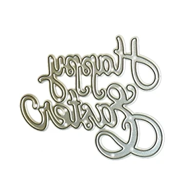 Image of Mllepjdh Happy Easter Metal Cutting Dies Embossing Stamps for Card Making Photo Album Decorative Craft