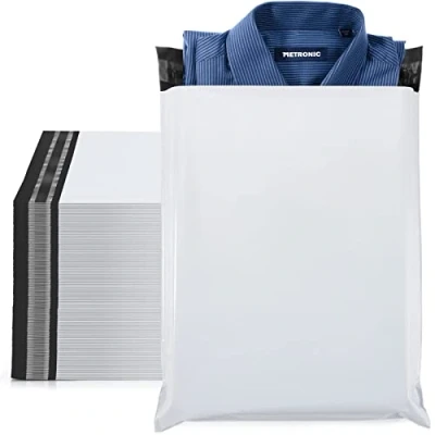 Image of Switory 100pc 25.5cmx33.1cm White Postal Bags Waterproof, Shipping Mailers Mailing Bag for Clothes Envelopes Postage Packaging