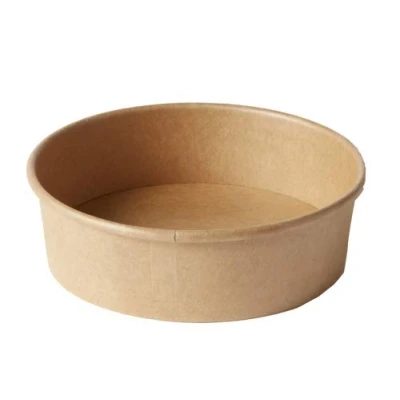 Image of Thali Outlet 50 x Small 16oz / 500ml Brown Kraft Salad Bowls Containers Poke Takeaway Food