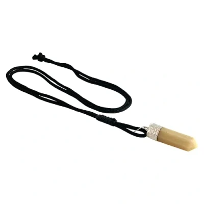 Image of VIE Naturals Pencil Pendant, Yellow Aventurine, 25 30mm, One