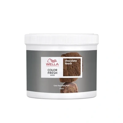 Image of Wella Professional Color Fresh Mask, Temporary Hair Refresh Treatment, Semi Permanent Dye, Gloss Chocolate Touch, 500 ml
