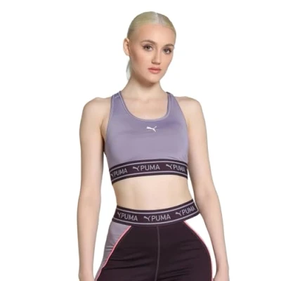 Image of Puma Keeps Elastic BRA Medium support sports bra, Women&#039;s, Size: XL, Pale plum