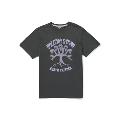 Image of Volcom Feeding TREE Print Tshirt, Men&#039;s, Size: Medium, Stealth