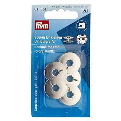 Image of Prym Metal Bobbins, Silver, 21,2 MM