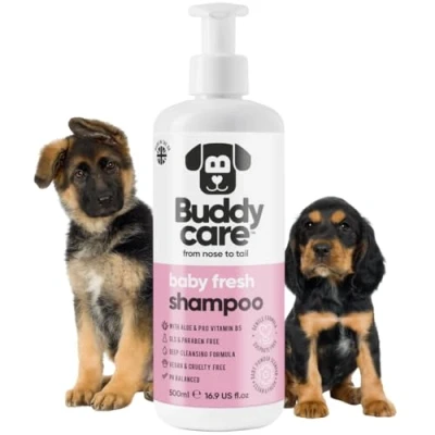 Image of Baby Fresh Dog Shampoo by Buddycare Deep Cleansing for Dogs Scented With Aloe Vera and Pro Vitamin B5 (500ml)