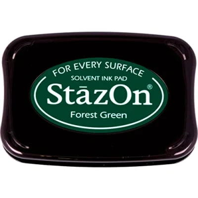 Image of Tsukineko StazOn Stamp Pad, Forest Green