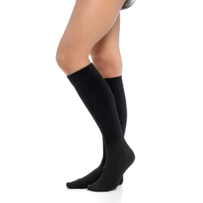 Image of undercover lingerie 2 Pack Ladies Thermal Knee High Socks SK189 Black