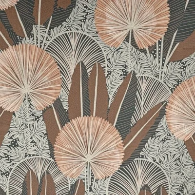 Image of SOPHIE LAURENCE Brown Gold Metallic Floral Textured Vinyl Slightly Imperfect Wallpaper Thick, Washable, Strippable, Paste The Wall, Ideal for Living Room, Bedroom, Hallway (Full Roll)