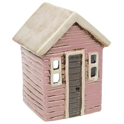 Image of Cornish Village Pottery Lantern Pink Beach House