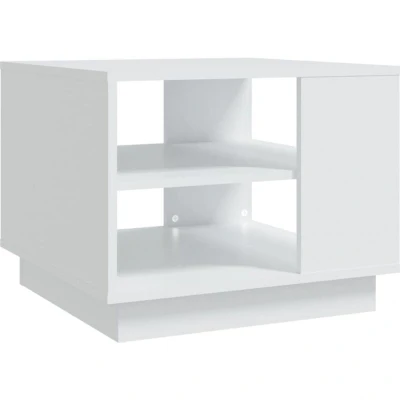 Image of vidaXL Coffee Table White 55x55x43 cm Engineered Wood