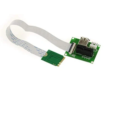 Image of KALEA INFORMATIQUE M2 (M.2 NGFF) E a E+A Key to PCIe x1 card for using on an E, A, or slot