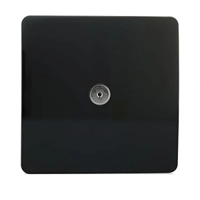 Image of Trendi Artistic Modern Glossy TV Socket Black ART TVSBK