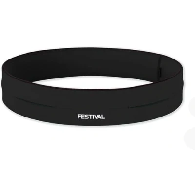Image of Mens Womens Zipper Running Belt, Waist Pack for Fitness and Holds Phone Keys Money Credit Cards (Black, Small)