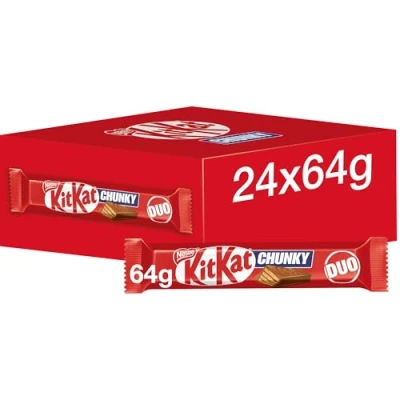 Image of KitKat Chunky Duo Milk Chocolate Bars, 24 x 64 g