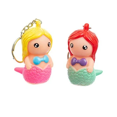 Image of Funtime Gifts FU7370 Pooing Mermaid Keyring, Multi