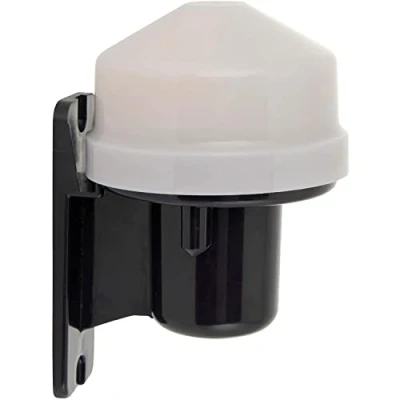 Image of Outdoor Photocell Sensor IP44 Rated Wall Mounted Dusk to Dawn Detector ABS Plastic Construction Automatic Light Switch