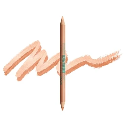 Image of NYX Professional Makeup Brow Highlighter, Dual Ended Pencil, For Lifting, Highlighting and Concealing, Wonder Warm Deep