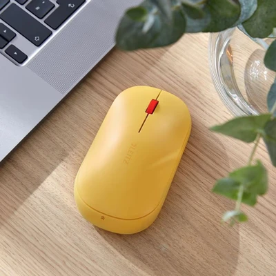 Image of Leitz SureTrack Wireless Bluetooth Mouse, Ambidextrous Mouse Design For Laptop/ Computer, or 2.4 GHz USB A Dongle Connection, Windows, Android &amp; Apple, Cosy Range, Warm Yellow, 65310019