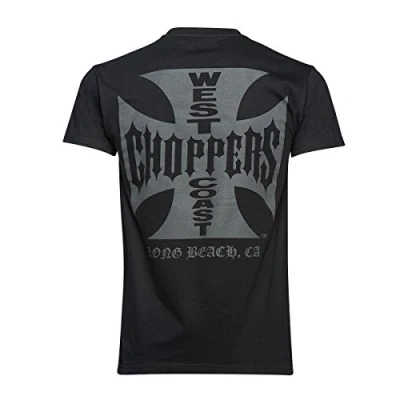 Image of West Coast Choppers OG Classic Men&#039;s Short Sleeved T Shirt Black, Regular/Regular Fit, Solid 3XL